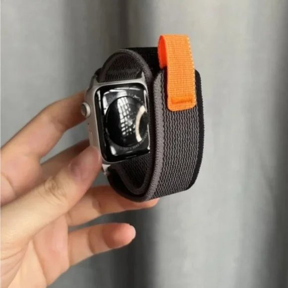 NEW GRAY Velcro Loop Strap for Apple Watch - Picture 2 of 7
